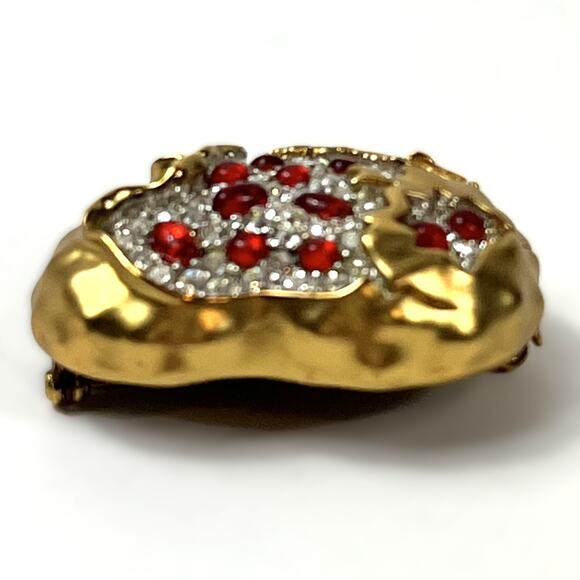 Salvador Dalí Joies Pomegranate Heart Brooch 2001 Official Repro MISSING STONES - Picture 4 of 8